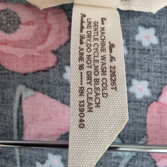 Matilda Jane Teal Floral V-Neck Blouse with Pink & Red Flowers - Picture 9 of 11